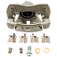 2-Wheel Set Front Brake Kit With Calipers, Plain Surface 5 Lugs 295.91 mm Ceramic, Includes (2) Brake Caliper, (2) Brake Disc and (1) Brake Pad Set