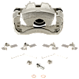 2-Wheel Set Front Brake Kit With Calipers, Plain Surface 5 Lugs 295.91 mm Ceramic FWD, Includes (2) Caliper, (2) Disc, and (1) Pad Set
