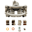 2-Wheel Set Rear Brake Kit With Calipers, Plain Surface 6 Lugs 312.17 mm Ceramic, Includes (2) Brake Caliper, (2) Brake Disc and (1) Brake Pad Set