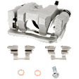2-Wheel Set Rear Brake Kit With Calipers, Cross-drilled and Slotted 5 Lugs 312.93 mm Ceramic, Includes (2) Brake Caliper, (2) Brake Disc, and (1) Brake Pad Set