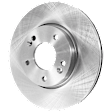 2-Wheel Set Front Brake Kit With Calipers, Plain Surface 5 Lugs 279.91 mm Ceramic FWD, Includes (2) Brake Caliper, (2) Brake Disc and (1) Brake Pad Set