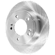 2-Wheel Set Rear Brake Kit With Calipers, Plain Surface, 5 Lugs, 261.87 mm, Organic, FWD, Includes (2) Caliper, (2) Disc, and (1) Pad Set