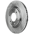 2-Wheel Set Front Brake Kit With Calipers, Plain Surface 6 Lugs 350.01 mm Ceramic, Includes (2) Brake Caliper, (1) Brake Pad Set and (2) Brake Disc