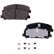 2-Wheel Set Front Brake Kit With Calipers, Plain Surface 6 Lugs 350.01 mm Ceramic, Includes (2) Brake Caliper, (1) Brake Pad Set and (2) Brake Disc