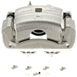 2-Wheel Set Front Brake Kit With Calipers, Cross-drilled and Slotted 5 Lugs 299 mm Ceramic, Includes (2) Brake Caliper, (1) Brake Pad Set and (2) Brake Disc