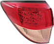 2-Piece Kit Driver Side, Outer Halogen Tail Light, Without bulb(s), Includes (1) Bumper End and (1) Tail Light