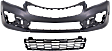 2015 Chevrolet Cruze - 2-Piece Kit Front Primed Bumper Cover, Includes (1) Bumper Cover and (1) Bumper Grille
