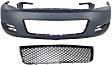 2-Piece Kit, Front Primed Bumper Cover, CAPA Certified, Includes (1) Bumper Cover and (1) Bumper Grille