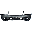 4-Piece Kit Front Primed Bumper Cover, Sport Utility, Includes (2) Bumper Cover, (1) Bumper Grille, and (1) Grille