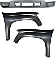 2009 Chevrolet Colorado - 3-Piece Kit Front, Driver and Passenger Side Fender, Non-Xtreme Models, For Models Without Sport Package,  Includes (1) Bumper Cover and (2) Fender