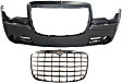 2-Piece Kit, Front Primed Bumper Cover, Includes (1) Bumper Cover and (1) Grille