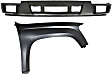 2-Piece Kit, Front, Passenger Side Fender, Non-Xtreme Models, For Models Without Sport Package, Includes (1) Bumper Cover and (1) Fender