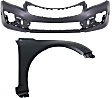 2-Piece Kit, Front Primed Bumper Cover, For Models With RS Package, CAPA Certified, Includes (1) Bumper Cover and (1) Fender
