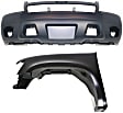 2007-2013 Chevrolet Suburban 2500 - 2-Piece Kit Front, Driver Side Fender, For Models without Off Road Package, Includes (1) Bumper Cover and (1) Fender