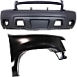 2-Piece Kit Front, Passenger Side Fender, For Models without Off Road Package, CAPA Certified, Includes (1) Bumper Cover and (1) Fender