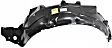 3-Piece Kit, Front, Driver and Passenger Side Fender Liner, Includes (1) Engine Splash Shield and (2) Fender Liner