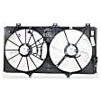 3-Piece Kit OE Replacement Radiator Fan, 3.5L, 6Cyl, Dual fan, Includes (1) Coolant Reservoir, (1) Cooling Fan Assembly and (1) Radiator
