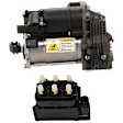 2-Piece Kit Air Suspension Control Valve, Includes (1) Air Suspension Compressor and (1) Air Suspension Control Valve