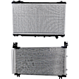 2-Piece Kit Radiator, 3.5L, 6Cyl, Includes (1) Radiator and (1) A/C Condenser