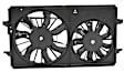 2-Piece Kit OE Replacement Radiator Fan, Dual fan, Includes (1) Cooling Fan Assembly and (1) A/C Condenser