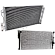 2-Piece Kit Radiator, Includes (1) Radiator and (1) A/C Condenser