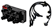 2-Piece Kit Ignition Coil and Spark Plug Kit, 4.2L, 6Cyl, Includes (1) Ignition Coil and (1) Spark Plug Wire