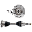 4-Piece Kit Front, Driver and Passenger Side Axle Assembly - New 4-Piece Kit 4WD, includes (2) Axle Assembly and (2) Wheel Hub