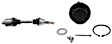 2-Piece Kit Front, Driver or Passenger Side Axle Assembly, New, 4WD, includes (1) Axle Assembly and (1) Ball Joint