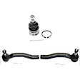 4-Piece Kit Front, Driver and Passenger Side, Outer Tie Rod End, Includes (2) Tie Rod End and (2) Ball Joint
