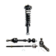 8-Piece Kit Front, Driver and Passenger Side Fully Loaded Strut, RWD, Includes (2) Shock Absorber and Strut Assembly, (4) Tie Rod End and (2) Sway Bar Link