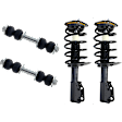 4-Piece Kit Front Fully Loaded Strut, Includes (2) Shock Absorber and Strut Assembly and (2) Sway Bar Link