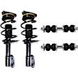 4-Piece Kit Front Fully Loaded Strut, Includes (2) Loaded Strut and (2) Sway Bar Link