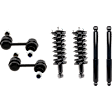 6-Piece Kit Front and Rear Suspension Kit, Includes (4) Shock Absorber and Strut Assembly and (2) Sway Bar Link