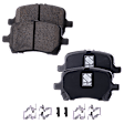 2-Wheel Set Front Brake Disc and Pad Kit, Cross-drilled and Slotted 295.8 mm, Includes (2) Brake Disc and (1) Brake Pad Set