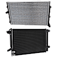 2-Piece Kit Radiator, Includes (1) Radiator and (1) A/C Condenser