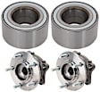 2-Wheel Set Rear Wheel Hub, 5 Lugs, With Bearing, Includes (2) Wheel Hub and (2) Wheel Bearing