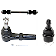 6-Piece Kit Front, Driver and Passenger Side, Lower Ball Joint, includes (2) Ball Joint, (2) Sway Bar Link, and (2) Tie Rod End