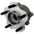 2-Wheel Set Rear, Driver and Passenger Side Wheel Hub, 5 Lugs, With Bearing, Includes (2) Wheel Hub and (2) Sway Bar Link
