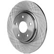 4-Wheel Set Front and Rear Brake Disc and Pad Kit, Plain Surface 5 Lugs Front-329.95 mm/Rear-327.91 mm, Includes (4) Disc and (2) Pad Set