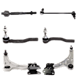 8-Piece Kit Front Suspension Kit, Includes (2) Control Arm, (2) Sway Bar Link, and (4) Tie Rod End