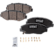 2-Wheel Set Brake Disc and Pad Kit, Cross-drilled and Slotted 281.94 mm, Includes (1) Brake Pad Set and (2) Brake Disc