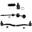 10-Piece Kit Steering Rack Boot, 10-Piece Kit, Direct Fit, Includes (2) Steering Rack Boot, (4) Tie Rod End, (2) Sway Bar Link and (2) Ball Joint
