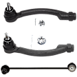 4-Piece Kit Front, Driver and Passenger Side, Outer Tie Rod End, Includes (2) Sway Bar Link and (2) Tie Rod End