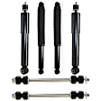 6-Piece Kit Front and Rear Suspension Kit, Includes (4) Shock and (2) Sway Bar Link