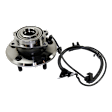 2-Wheel Set Rear, Driver and Passenger Side Wheel Hub, 5 Lugs, With Bearing, Includes (2) Sway Bar Link and (2) Wheel Hub
