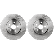 4-Wheel Set Front and Rear Brake Disc and Pad Kit, Plain Surface Front-299.97 mm/Rear-267.97 mm, Includes (4) Disc and (2) Pad Set