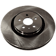 4-Wheel Set Front and Rear Brake Disc and Pad Kit, Plain Surface 5 Lugs Front-344.93 mm/Rear-314.96 mm, Includes (4) Brake Disc and (2) Brake Pad Set