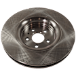4-Wheel Set Front and Rear Brake Disc and Pad Kit, Plain Surface 5 Lugs Front-344.93 mm/Rear-314.96 mm, Includes (4) Brake Disc and (2) Brake Pad Set
