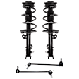 4-Piece Kit Front, Driver and Passenger Side Suspension Kit, Includes (2) Shock Absorber and Strut Assembly and (2) Sway Bar Link