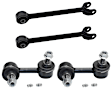 4-Piece Kit Rear, Driver and Passenger Side, Upper Control Arms, Includes (2) Control Arm and (2) Sway Bar Link